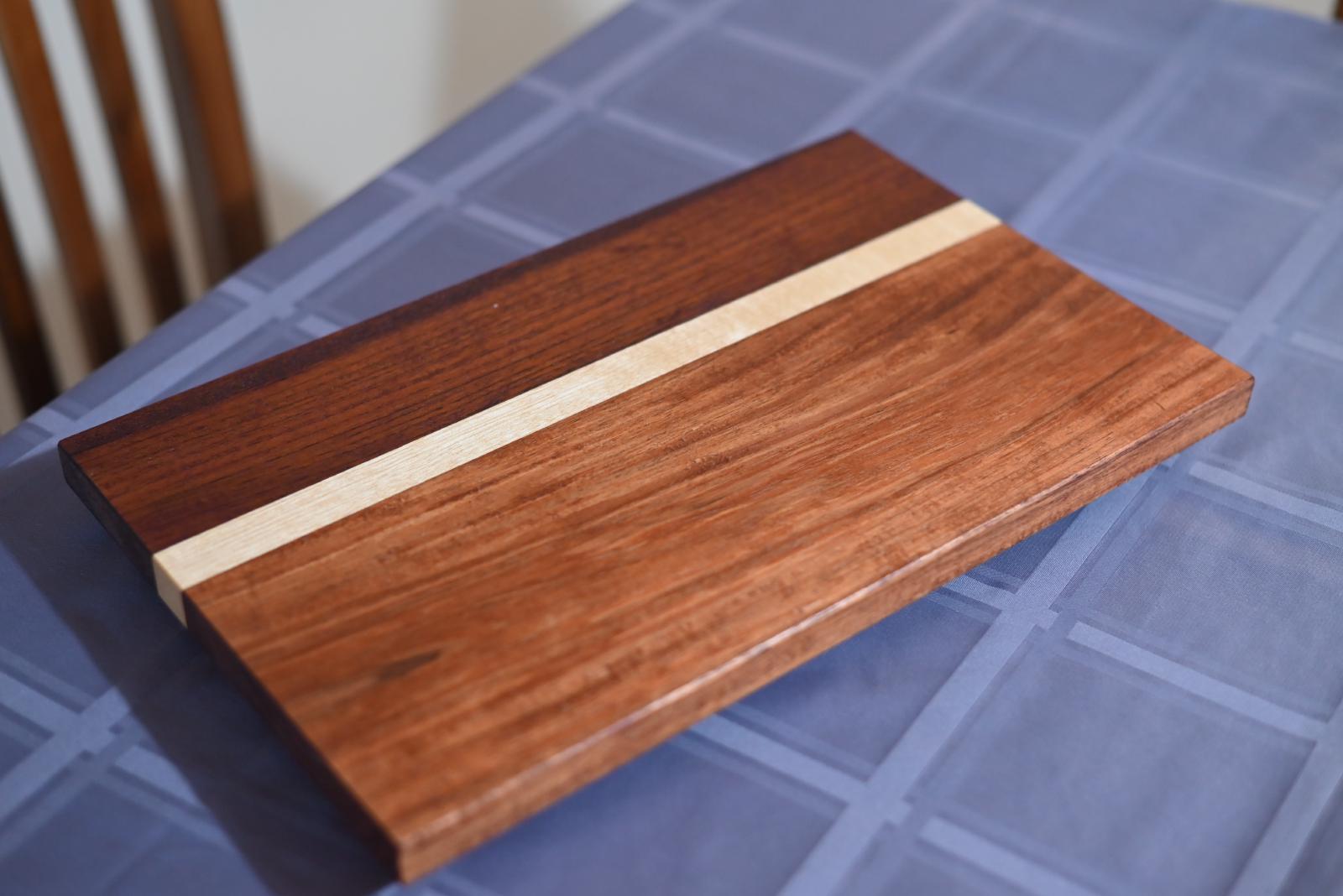 2021 - Serving board - Blackwood, Silver Ash and Red Cedar (collab with my daughter)